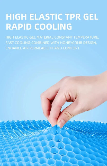 SILVORA OrthoGel Pressure Relief Seat Cushion + Cover