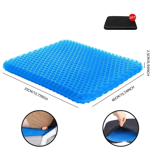 SILVORA OrthoGel Pressure Relief Seat Cushion + Cover