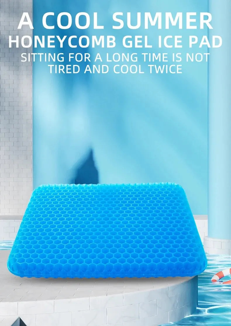SILVORA OrthoGel Pressure Relief Seat Cushion + Cover