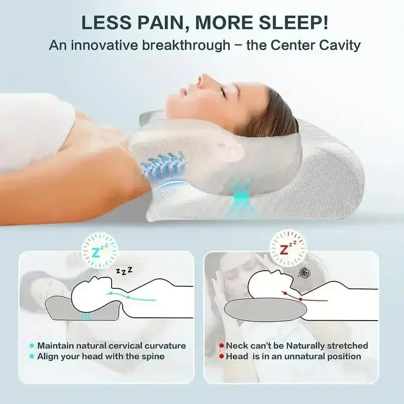 SILVORA CerviSleep Ergonomic Neck Pillow