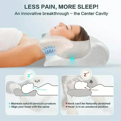 SILVORA CerviSleep Ergonomic Neck Pillow